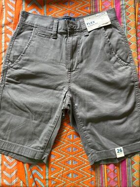 Arizona Jean Company women’s  Gray Flat Front Flex Shorts